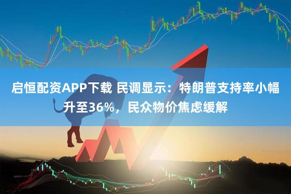 启恒配资APP下载 民调显示：特朗普支持率小幅升至36%，民众物价焦虑缓解
