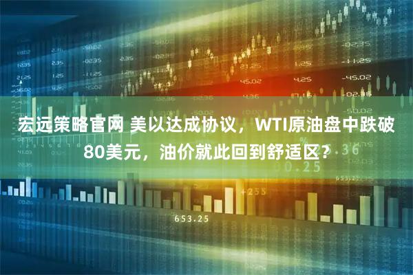 宏远策略官网 美以达成协议，WTI原油盘中跌破80美元，油价就此回到舒适区？